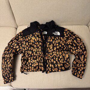North Face '96 Retro Nuptse Leopard Print